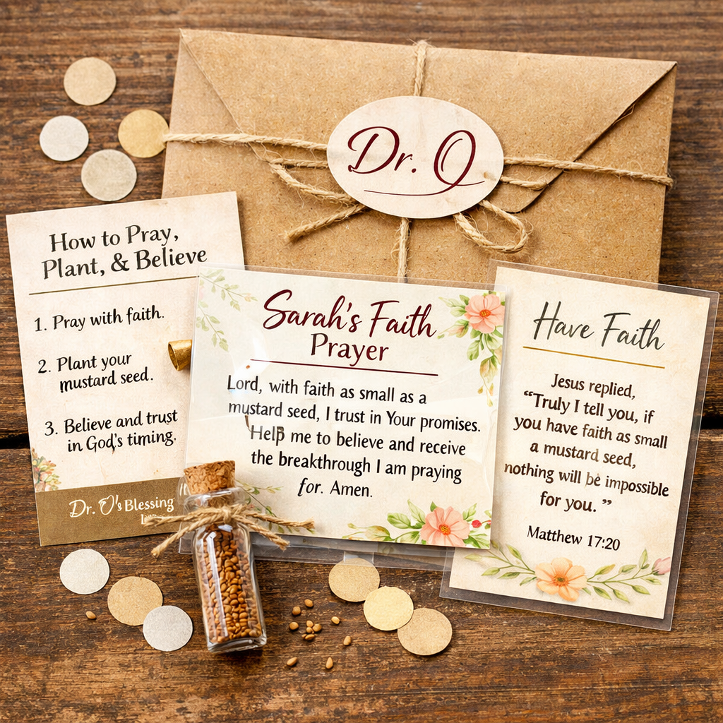 Mustard Seed Prayer & Faith Kit $26 Faith Seed for the New Year
